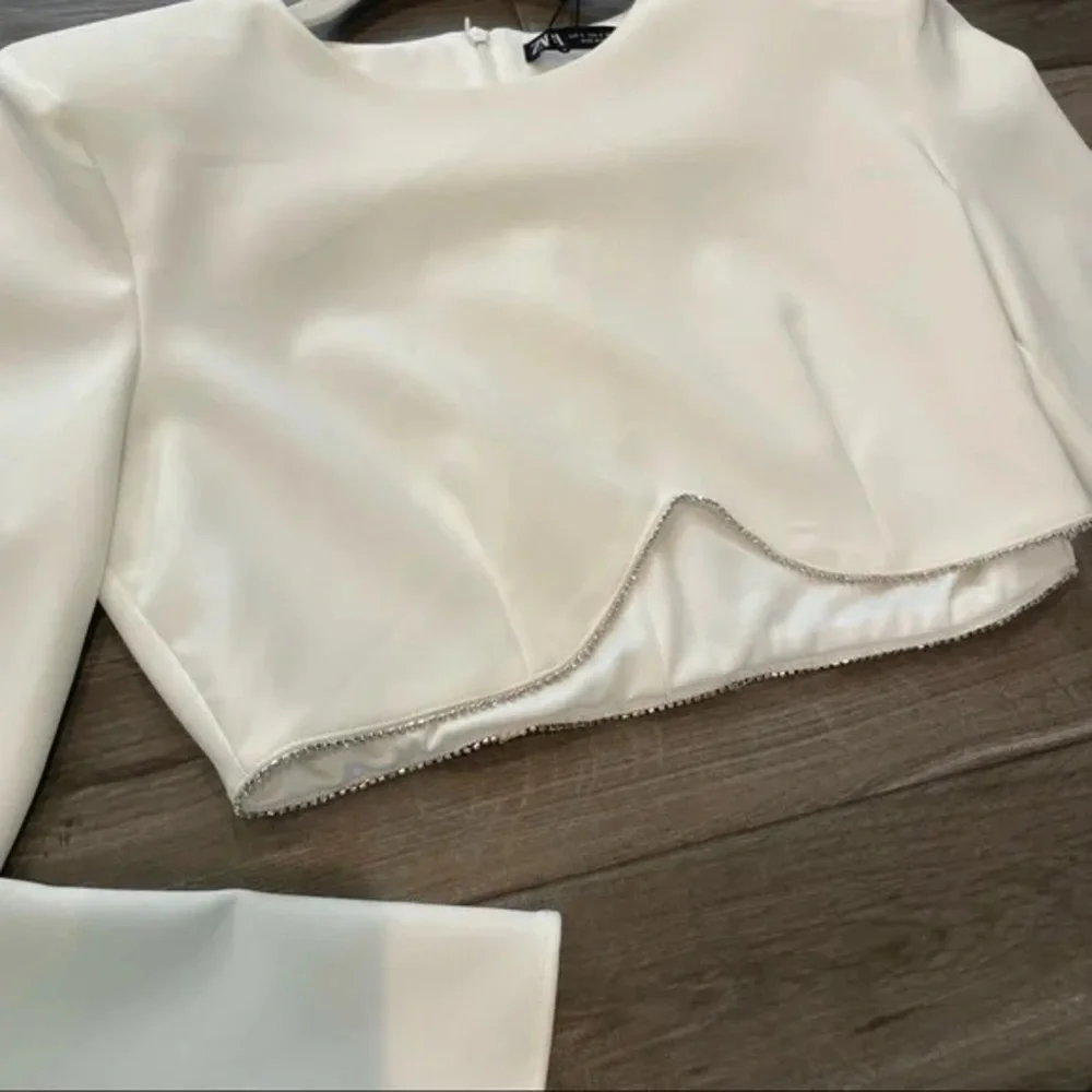 ZARA crop top with rhinestones